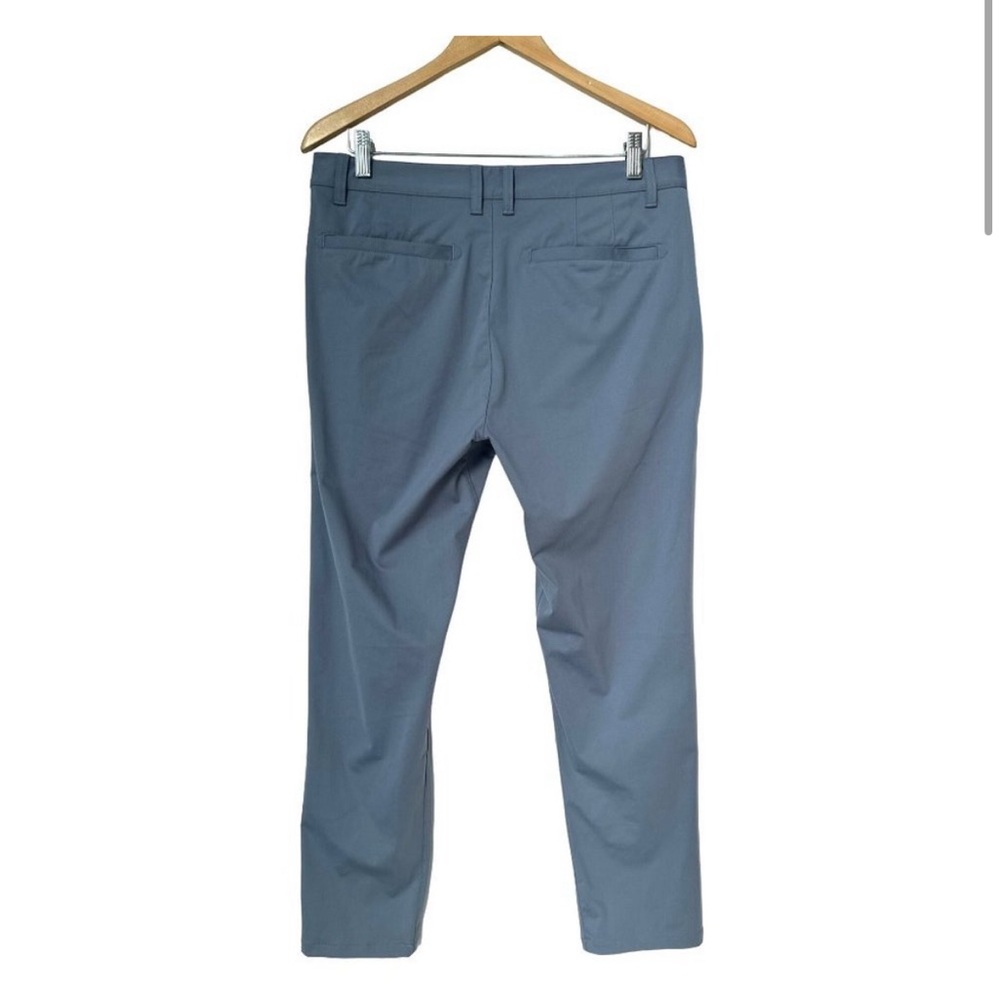 Rhone Pants Mens 5 Pocket Commuter Slim Stretch Performance Slate Blue 40x30